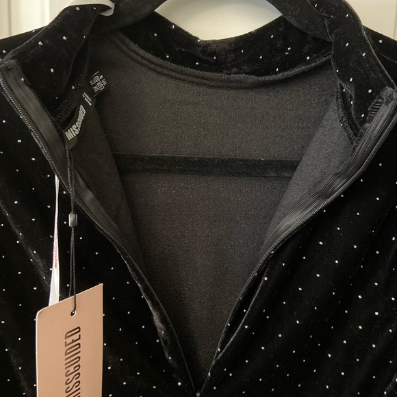 Black Velvet and Diamond Dress - Picture 10 of 10